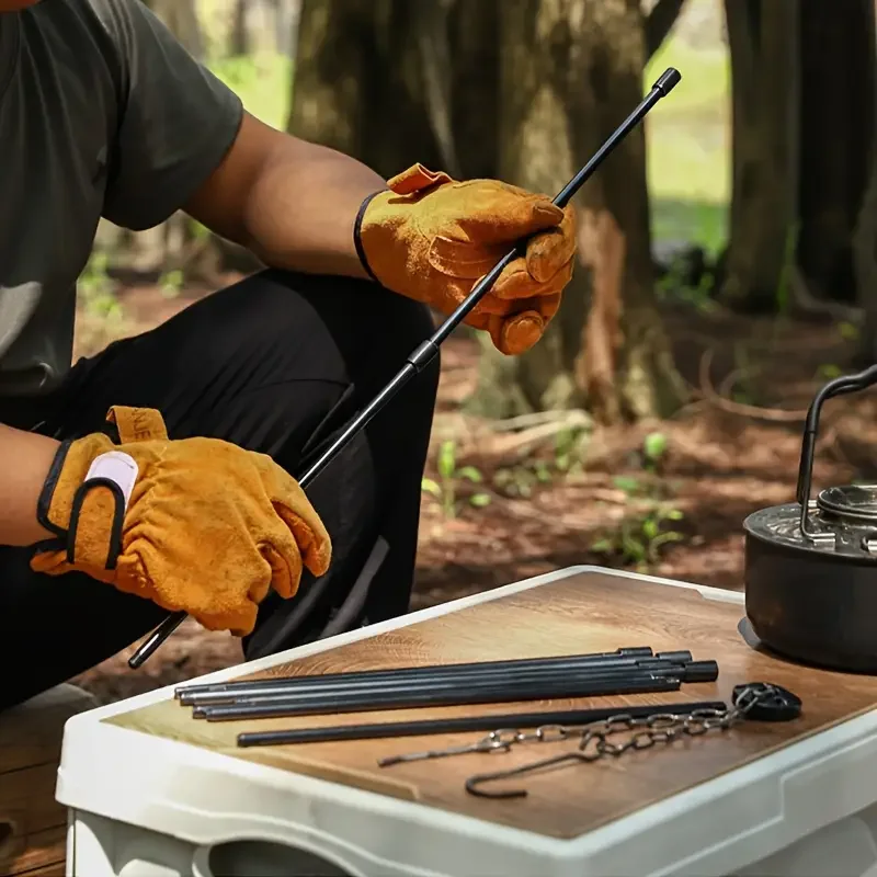 Camping Cooking Multi Tool - Outdoor Large Bonfire Tripod Portable Camping