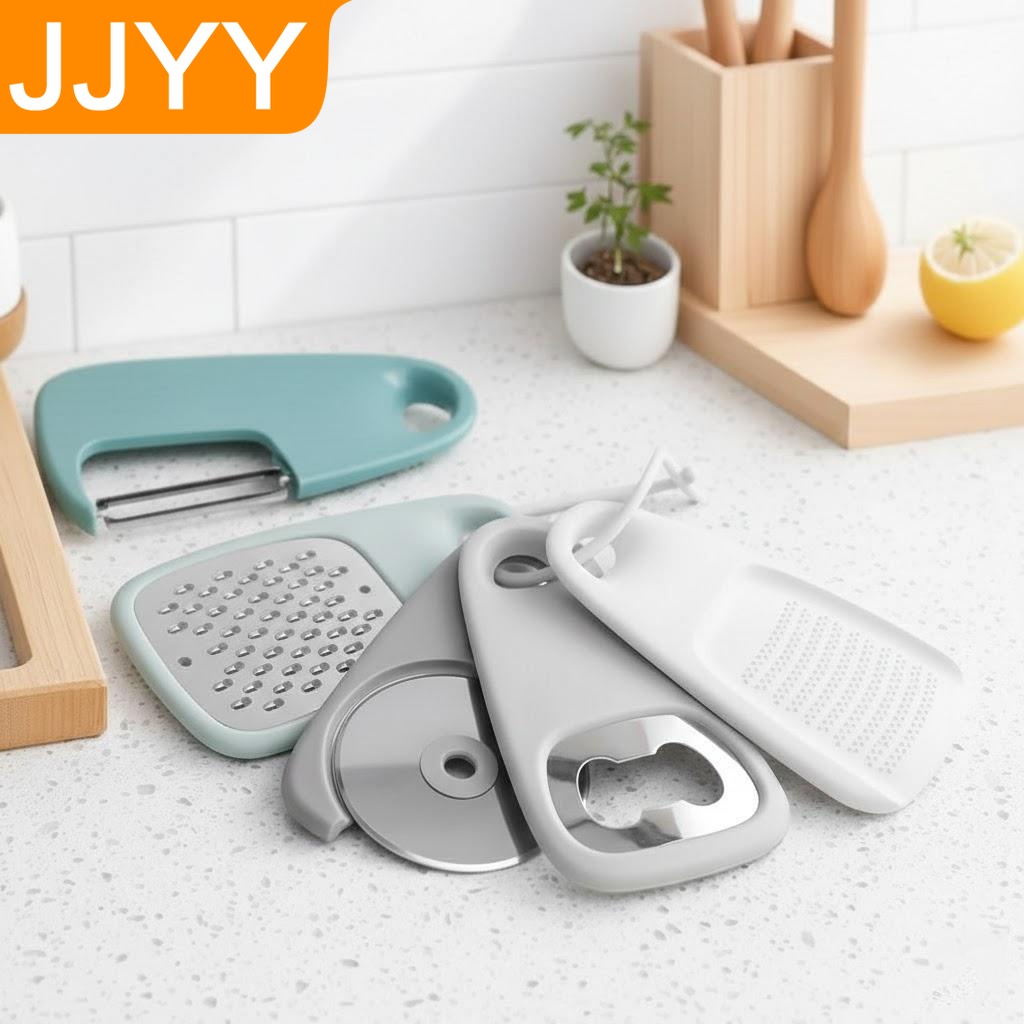 Camping Cooking Multi Tool - 5PCS Kitchen Tool Set Peeler Pizza
