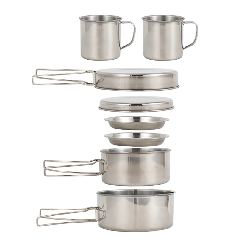 8pcs/Set Camping Cookware Mess - огляд і ціна Camping Cooking Hob