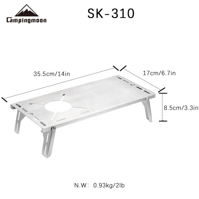 CAMPINGMOON SK-310 Multifuncti - огляд і ціна Camping Cooking Table With Windshield