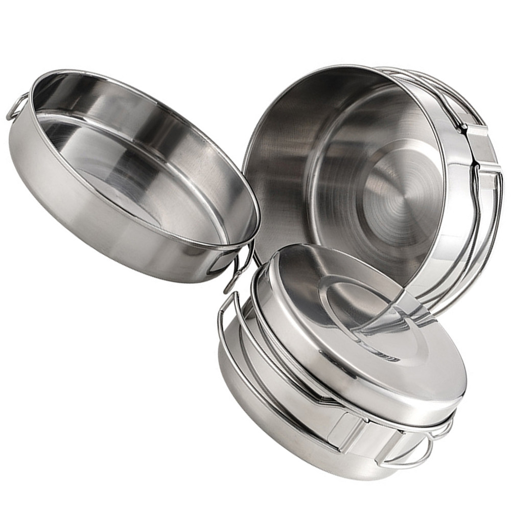 1Set Stainless Steel Camping C - огляд і ціна Camping Cooking Frying Pan