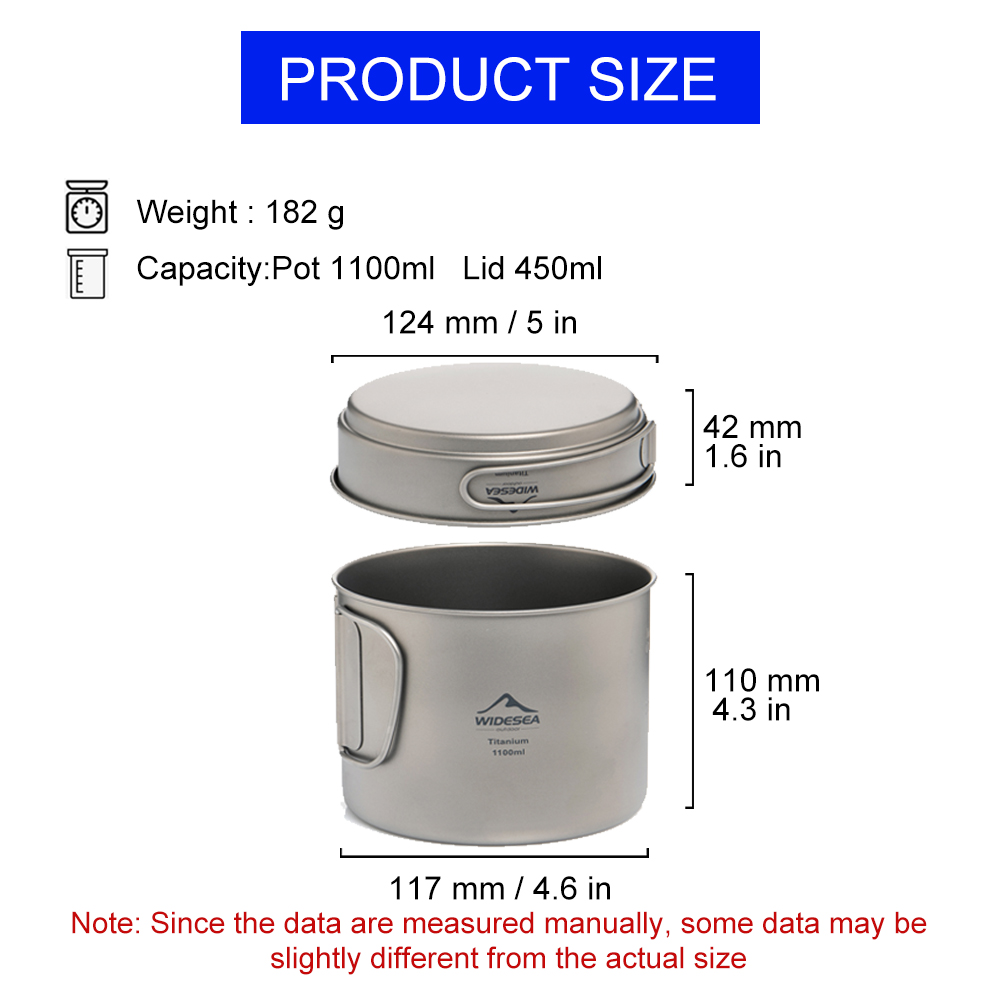 Widesea Ultralight Titanium Ca - огляд і ціна Camping Cooking Tool Set