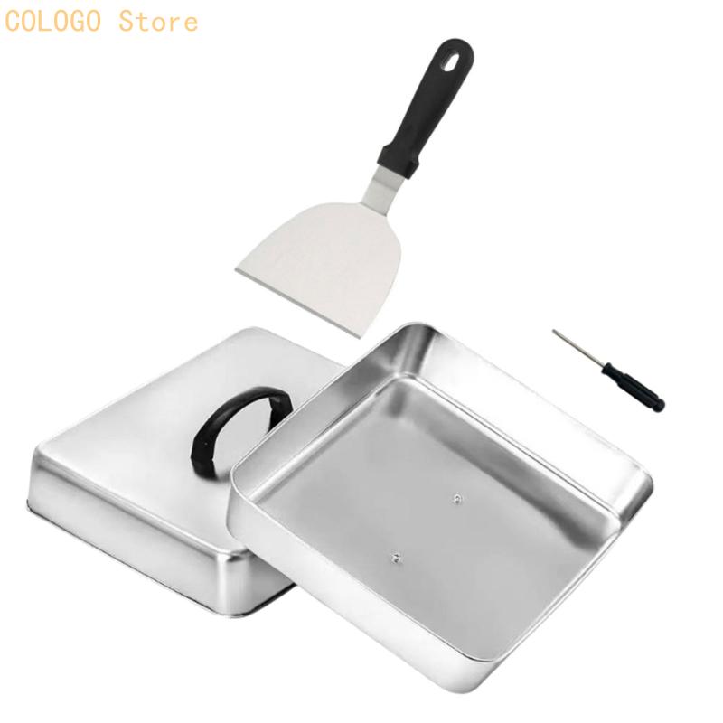 Square Cover with Top Handle f - огляд і ціна Camping Cooking Flat Top