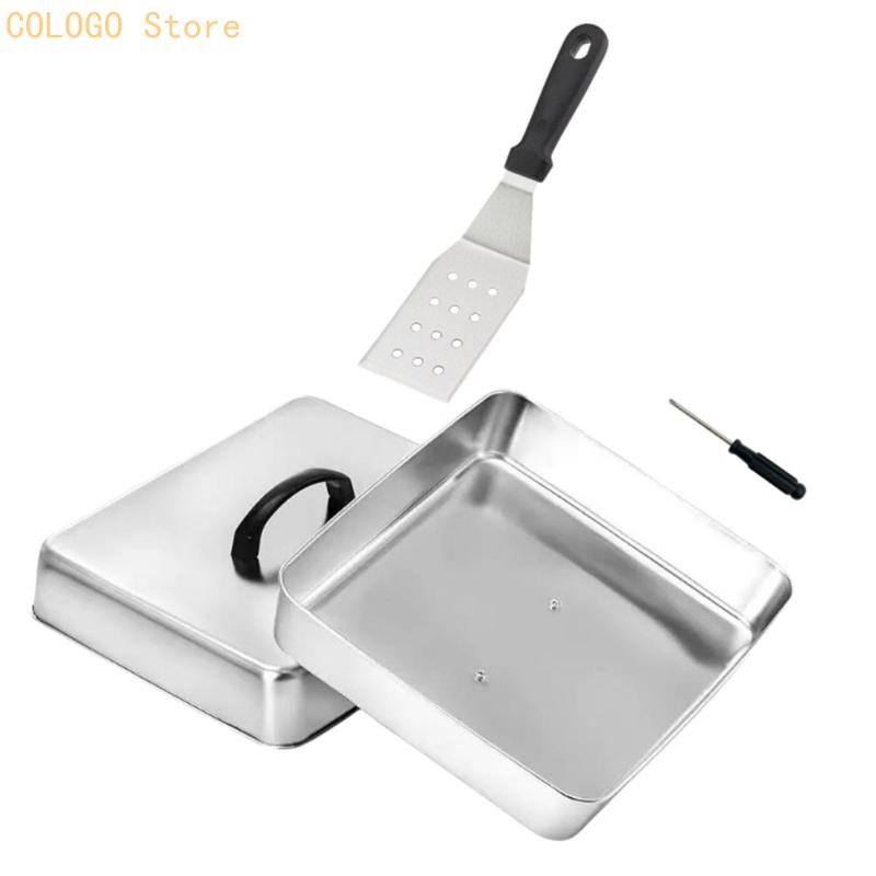 Square Cover with Top Handle f - огляд і ціна Camping Cooking Flat Top