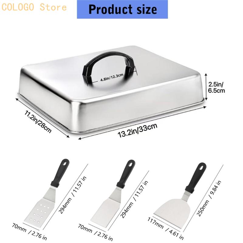 Square Cover with Top Handle f - огляд і ціна Camping Cooking Flat Top