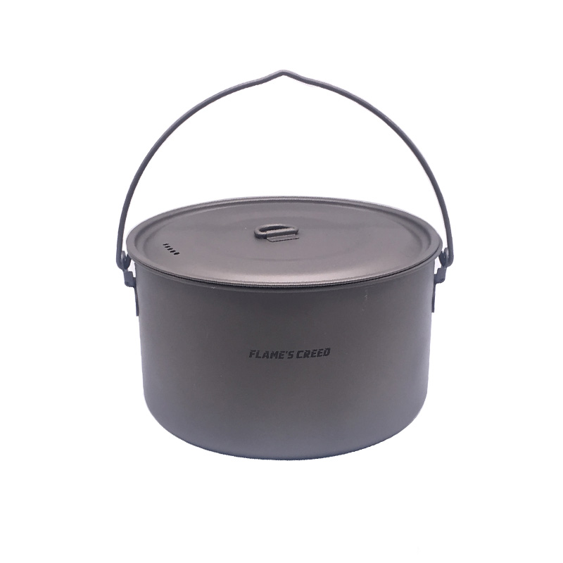 FLAME'S CREED 1100ml 1950ml Ul - огляд і ціна Camping Cooking Frying Pan