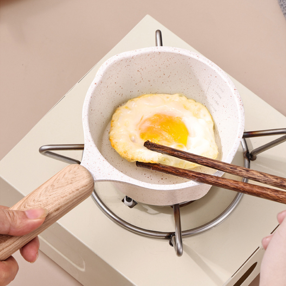 Mini Boiling Pan Wooden Handle - огляд і ціна Camping Cooking Frying Pan