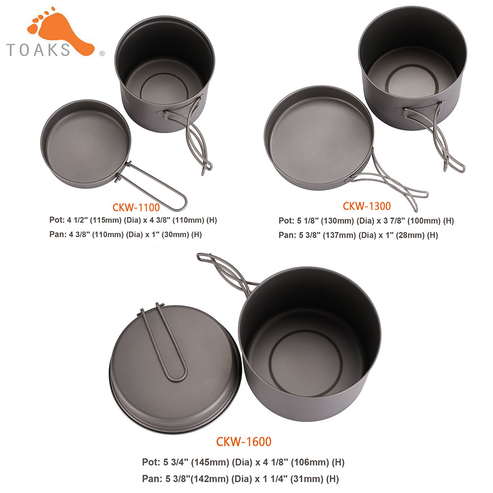 TOAKS Cookware Set Ultralight  - огляд і ціна Camping Cooking Utensil Set
