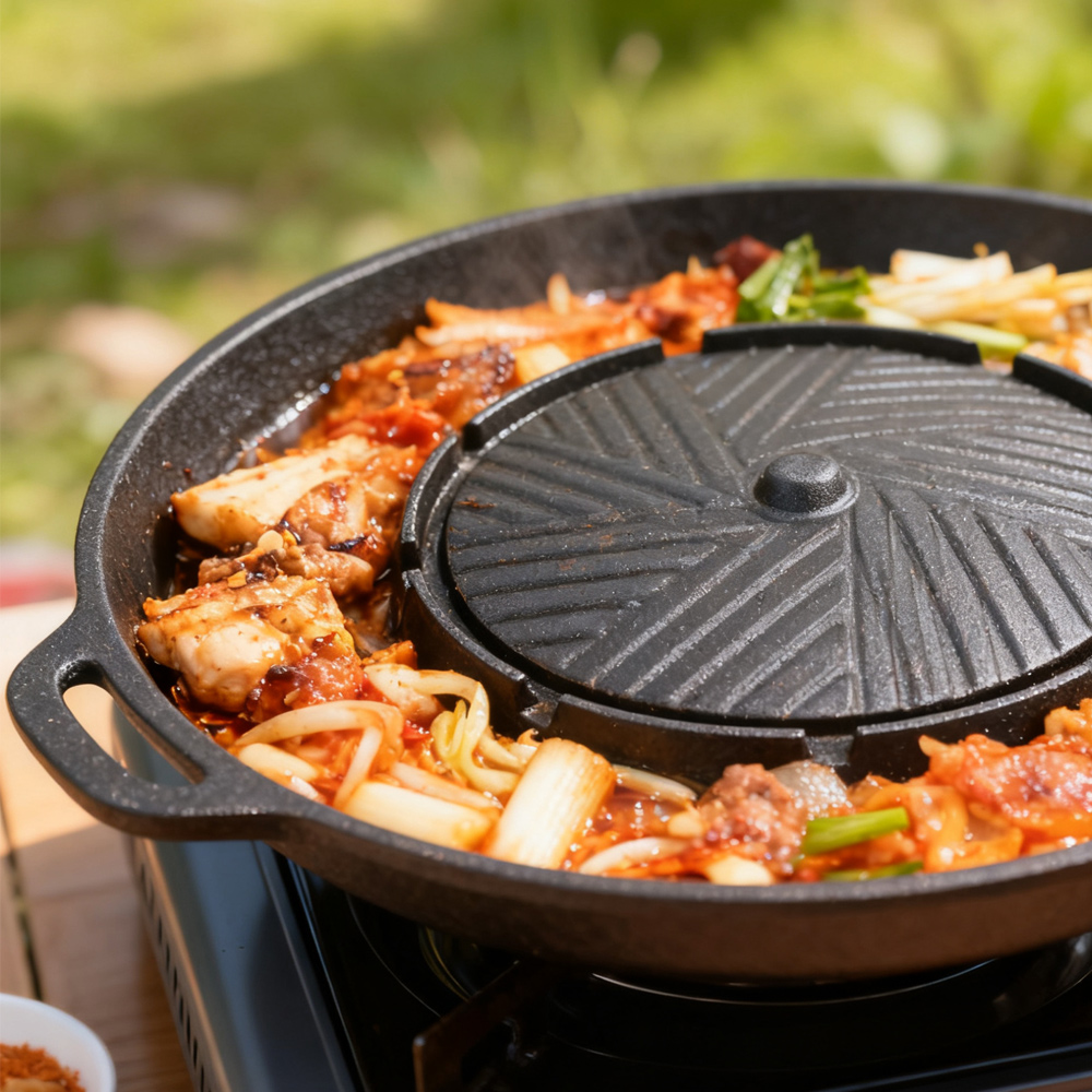 KOSUN Korean BBQ Grill Pan 2 i - огляд і ціна Camping Cooking Portable