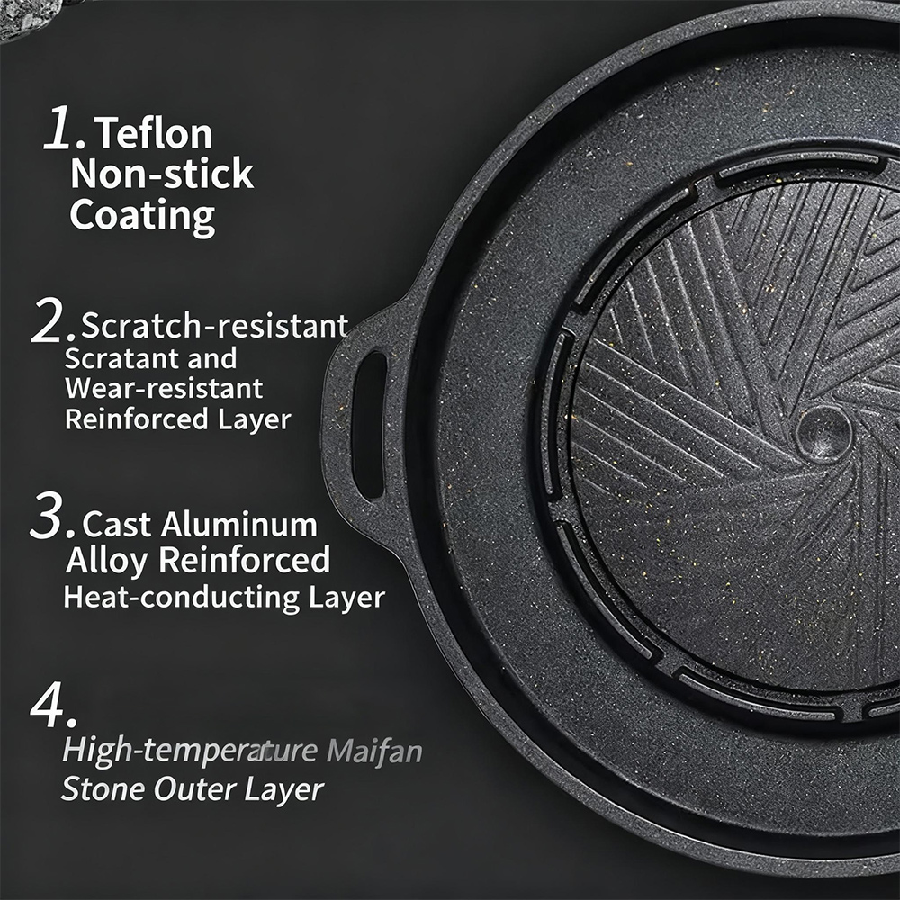 KOSUN Korean BBQ Grill Pan 2 i - огляд і ціна Camping Cooking Portable