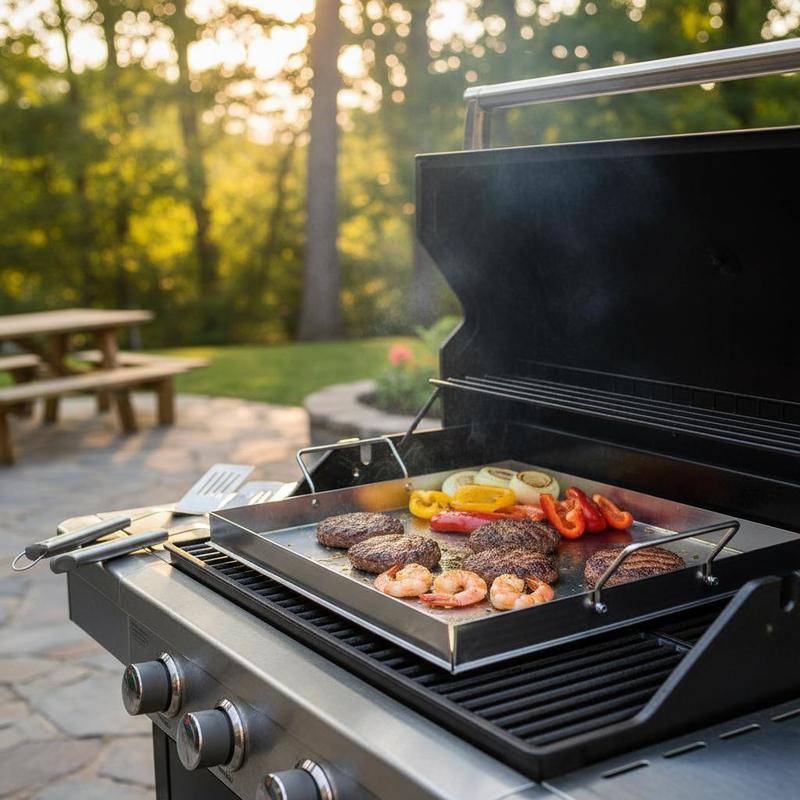 Universal Flat Top Griddle 18x - огляд і ціна Camping Cooking Hob