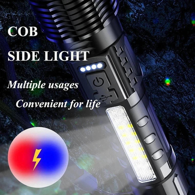 Powerful XHP50 LED Flashlight  - огляд і ціна Camping Cooking Fish
