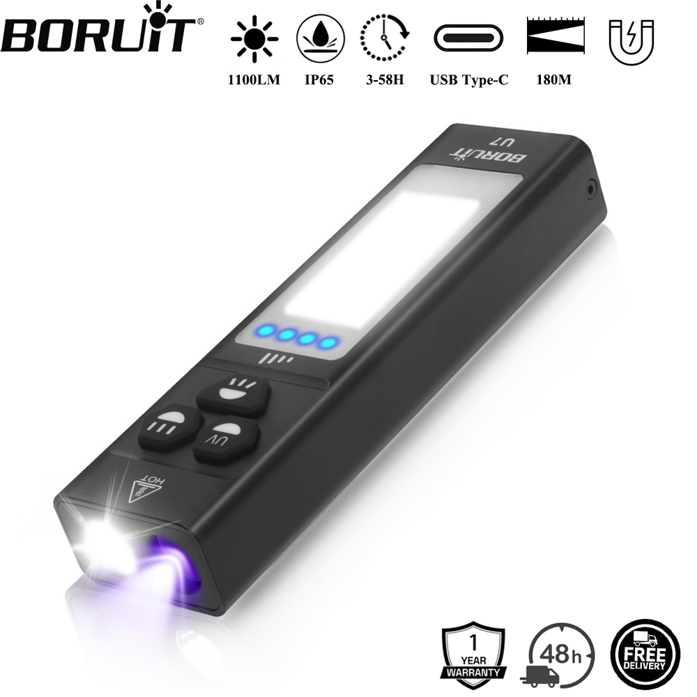 BORUiT U7 UV LED EDC Flashligh - огляд і ціна Camping Cooking Fish