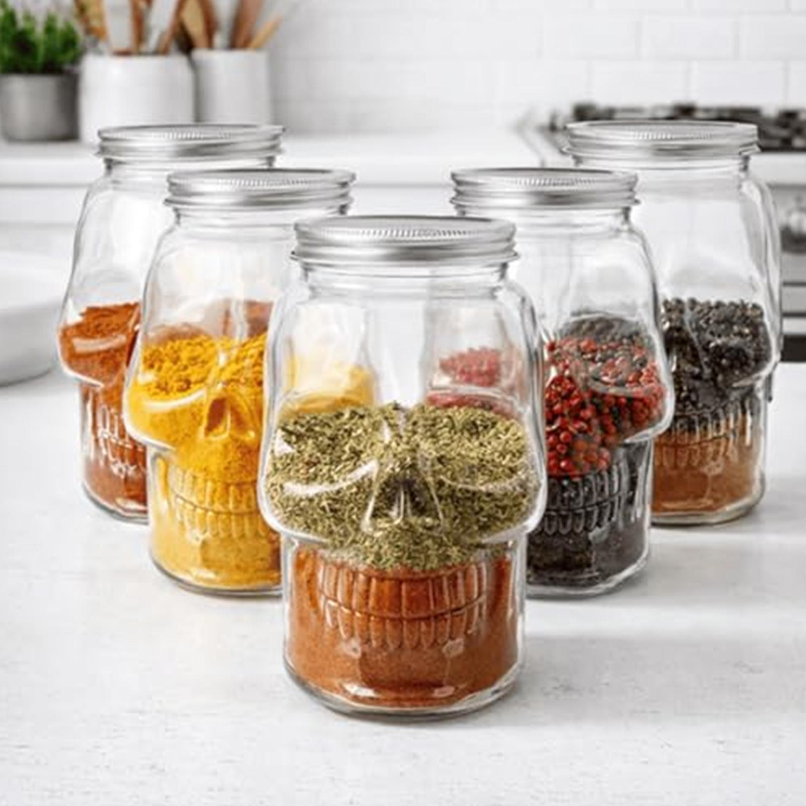 500ml/800ml Skull Jars Reusabl - огляд і ціна Camping Cooking Kids