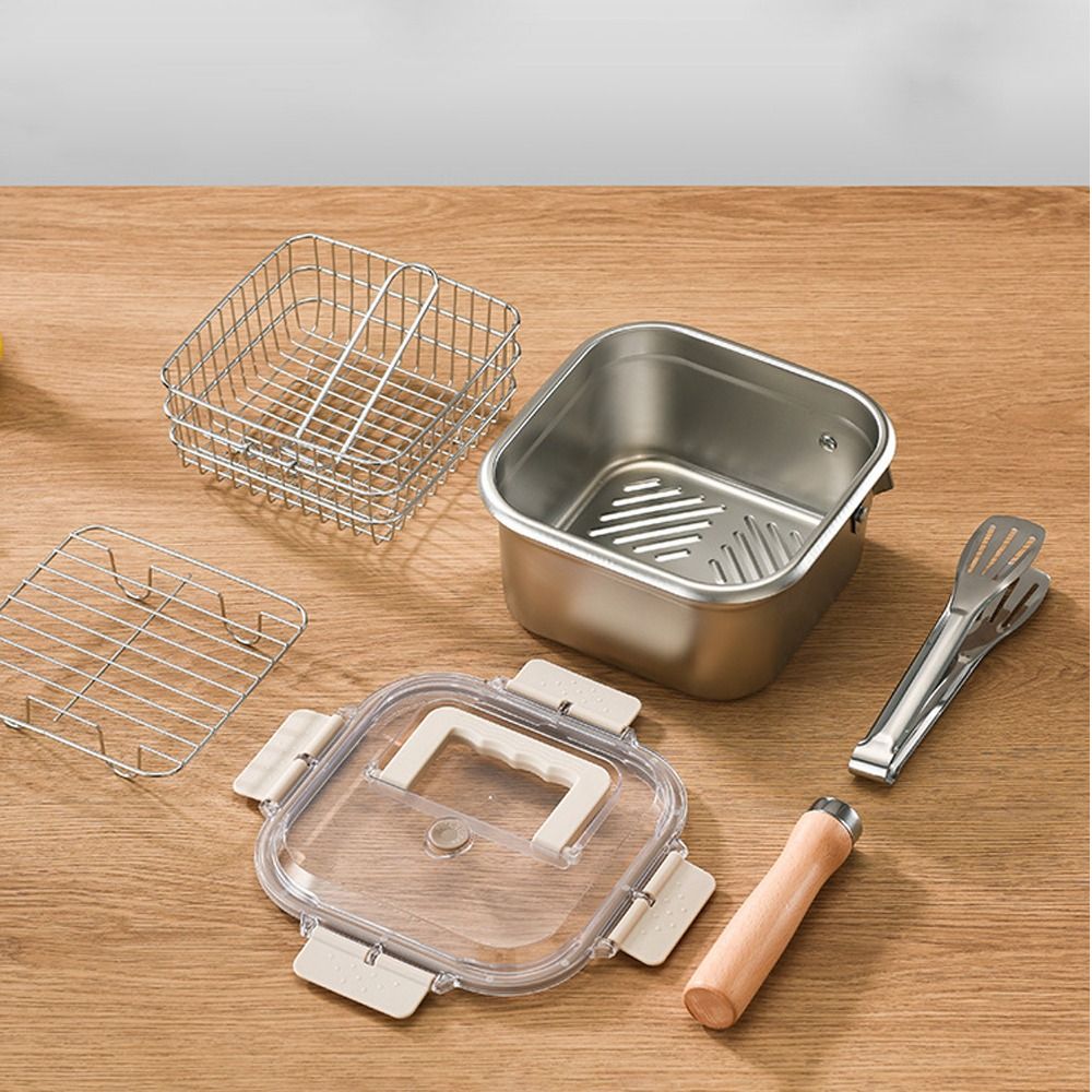 Portable Stainless Steel Fryin - огляд і ціна Camping Cooking Frying Pan