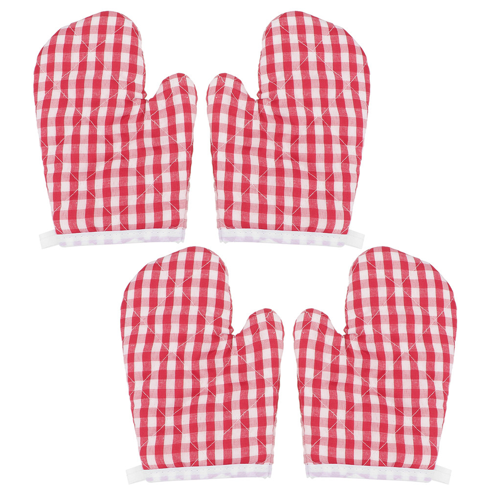 4Pcs Kids Baking Mittens Heat  - огляд і ціна Camping Cooking Kids