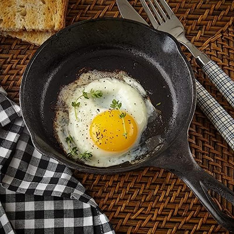 6 Inch Cast Iron Skillet, Fryi - огляд і ціна Camping Cooking Frying Pan