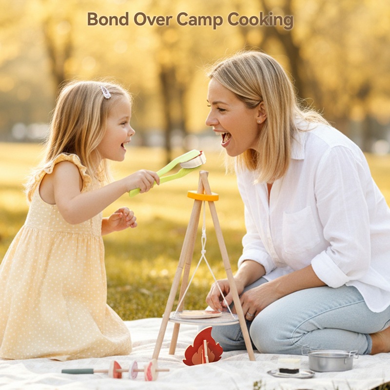 Wooden Kids Camping Barbecue T - огляд і ціна Camping Cooking Kids