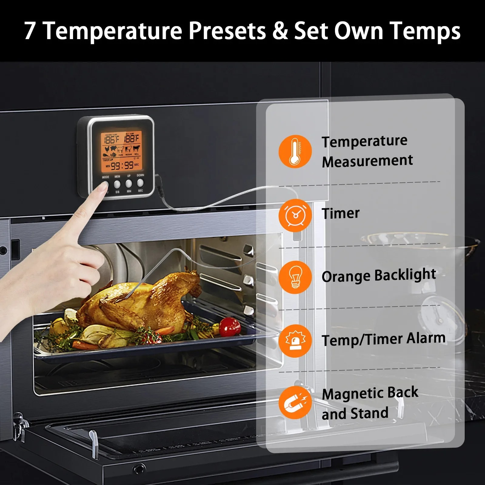 LCD Digital Meat Thermometer M - огляд і ціна Meat Thermometer Camp