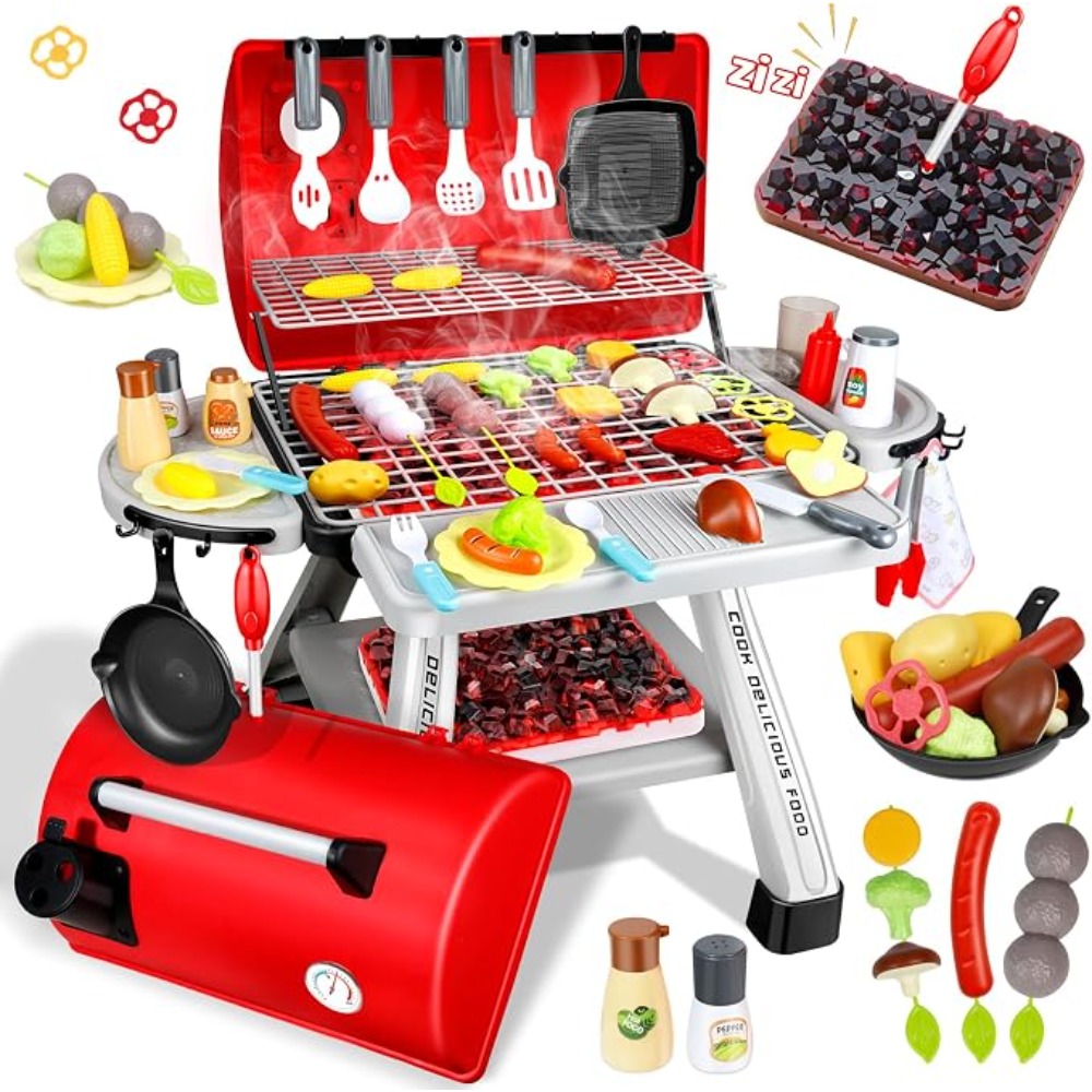 Barbecue Grill Toy Set Kids BB - огляд і ціна Camping Cooking Kids