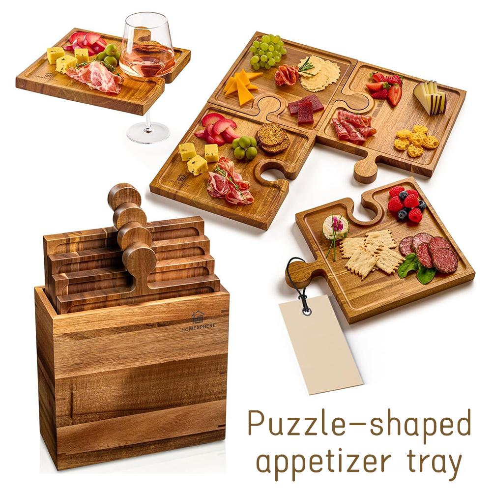 Wooden Puzzle Shaped Appetizer - огляд і ціна Camping Cooking Tool Set