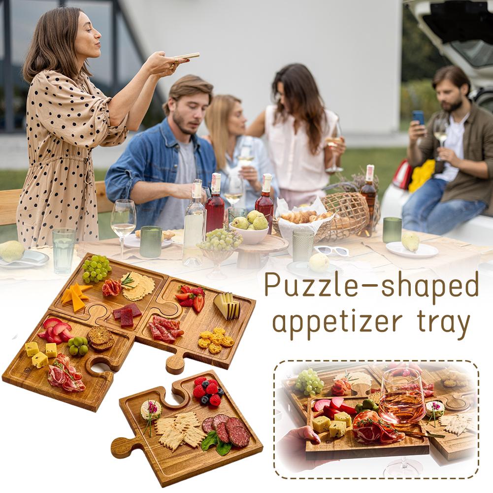 Wooden Puzzle Shaped Appetizer - огляд і ціна Camping Cooking Tool Set
