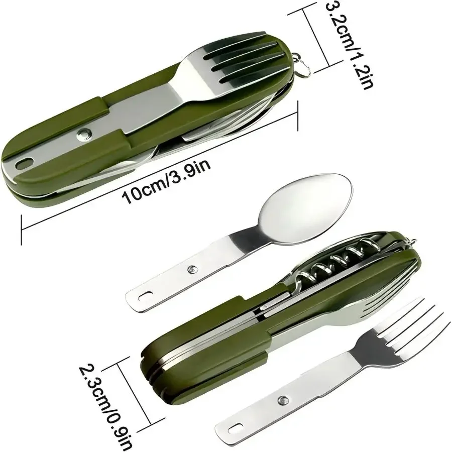 Camping Gear 5-in-1 Stainless  - огляд і ціна Camping Cooking Utensil Set