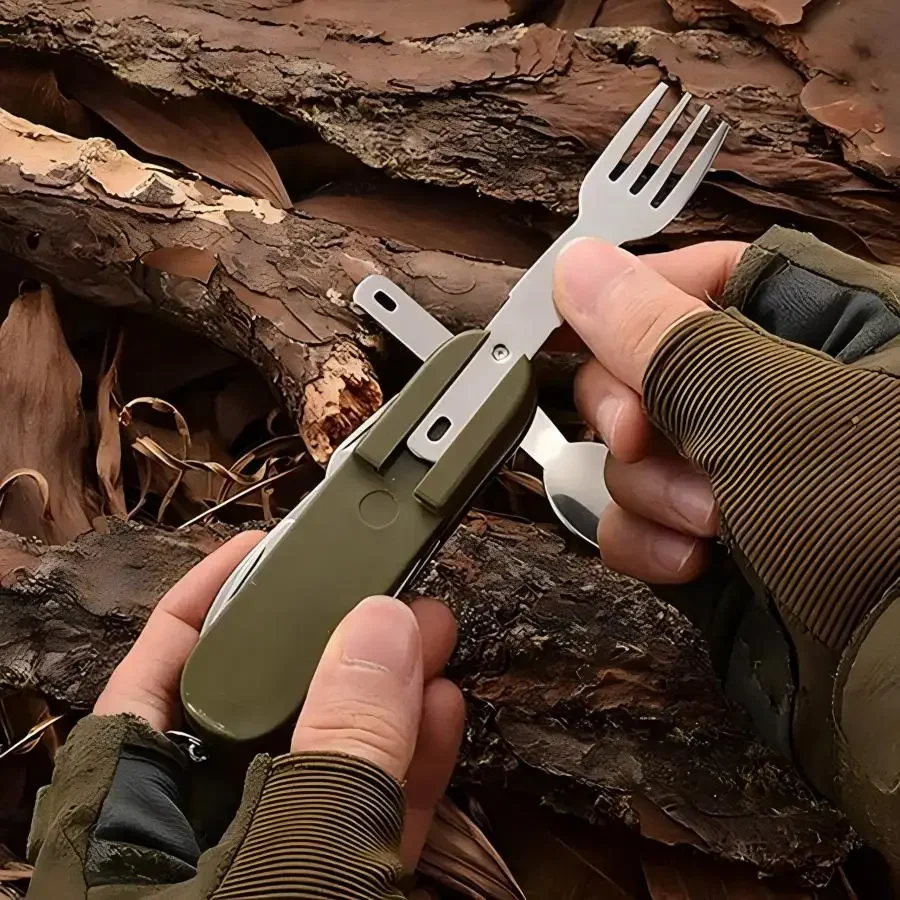 Camping Gear 5-in-1 Stainless  - огляд і ціна Camping Cooking Utensil Set