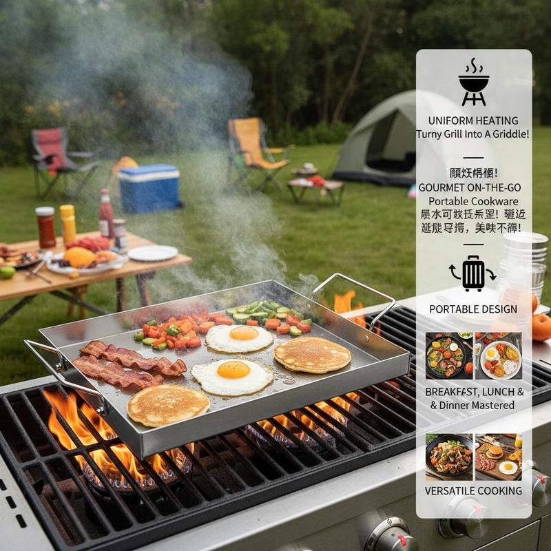 Rectangular Flat Top Plate 17x - огляд і ціна Camping Cooking Flat Top