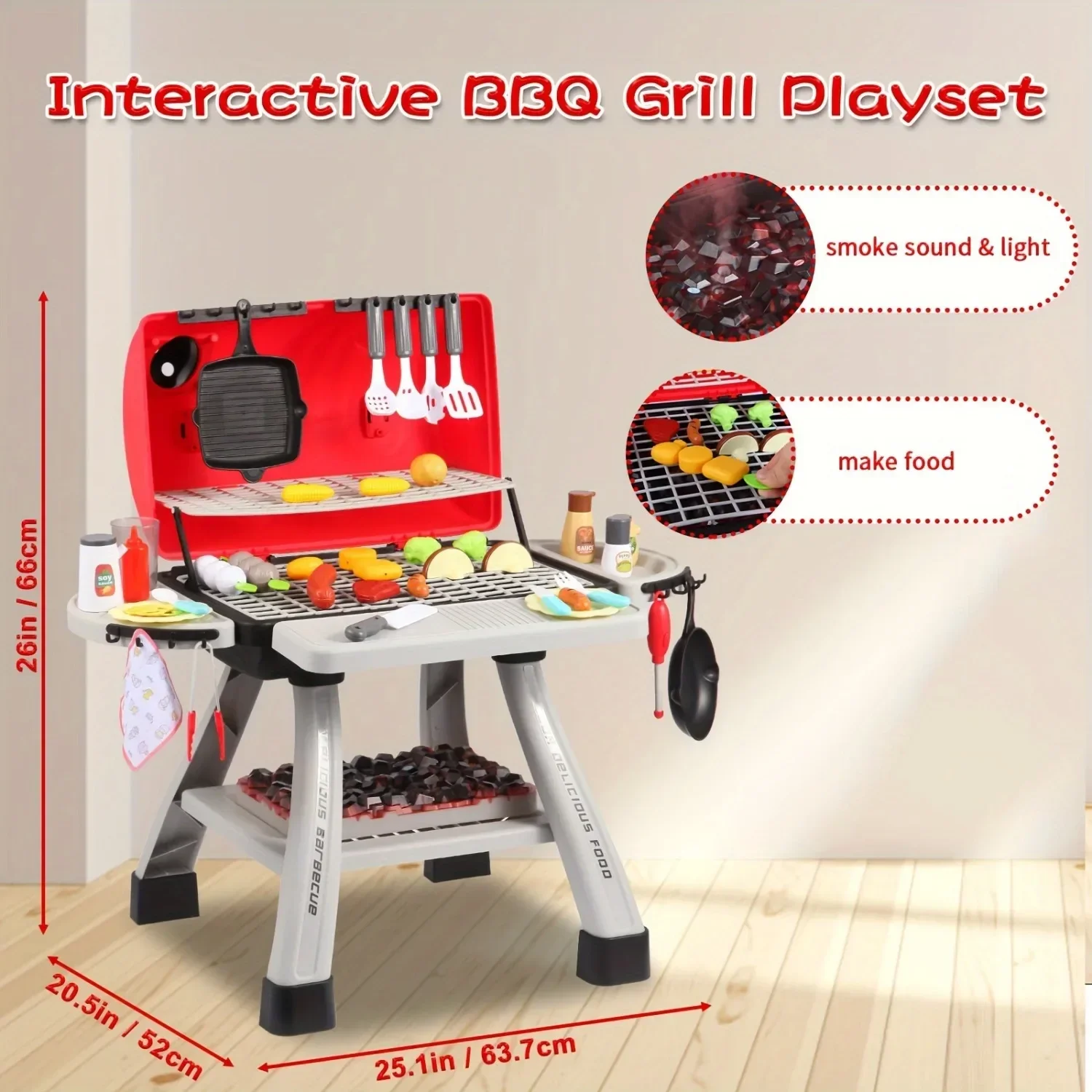 Barbecue Grill Toy Set Kids BB - огляд і ціна Camping Cooking Kids