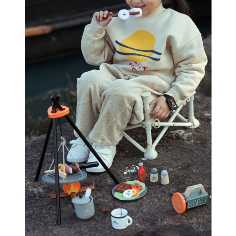Wooden Camping Pretend Play Se - огляд і ціна Camping Cooking Kids