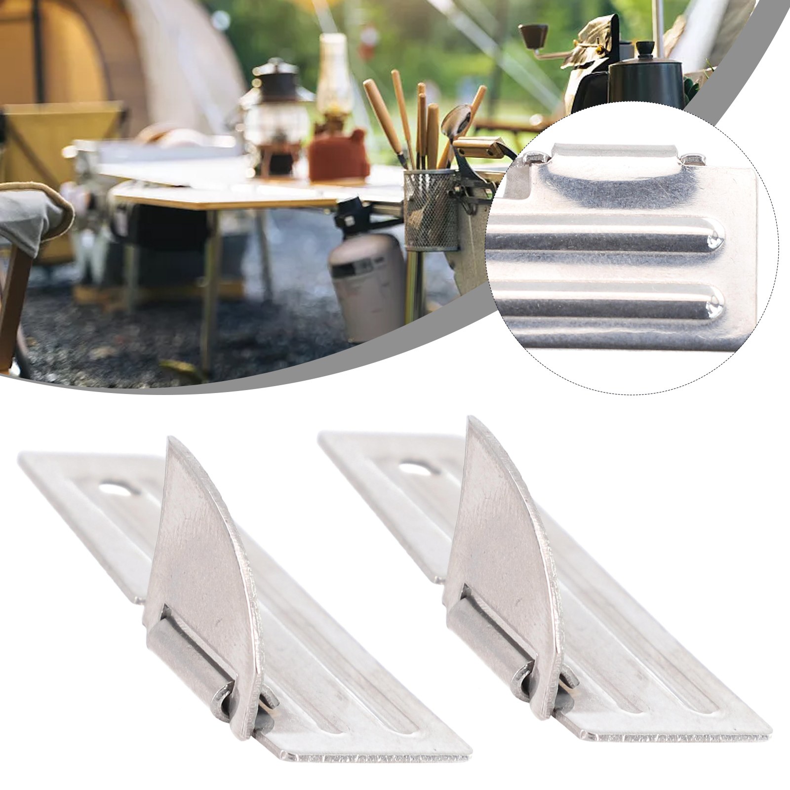 2pcs Stainless Steel Mini Fold - огляд і ціна Camping Cooking Multi Tool