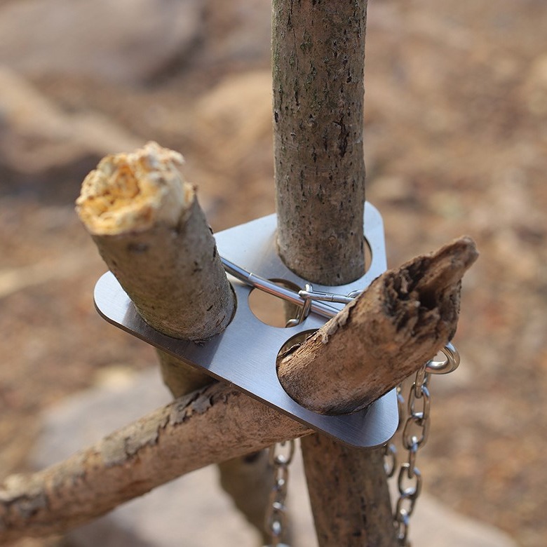 Stainless Steel Camping Tripod - огляд і ціна Camping Cooking Multi Tool
