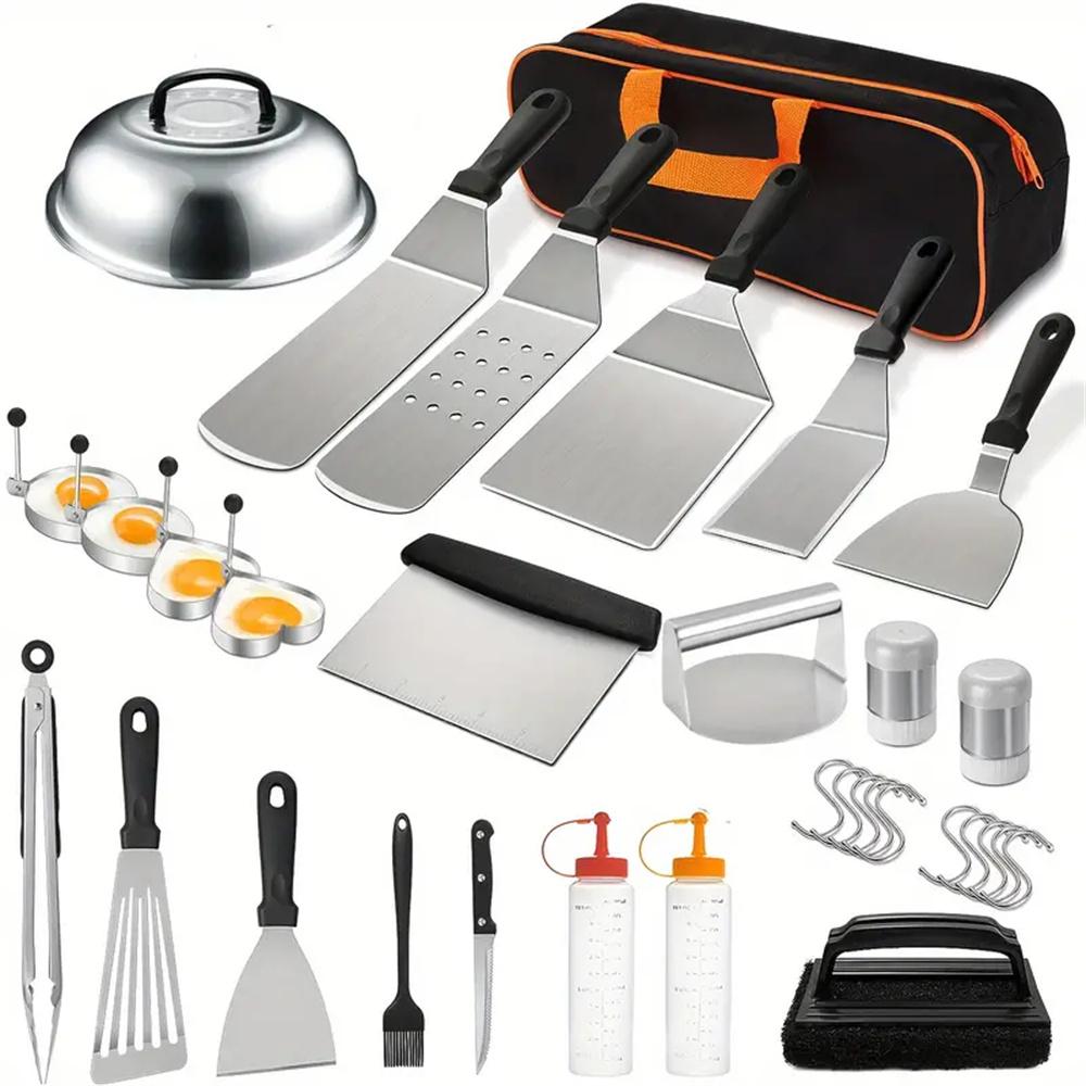 33Pcs Flat Top Griddle Accesso - огляд і ціна Camping Cooking Flat Top