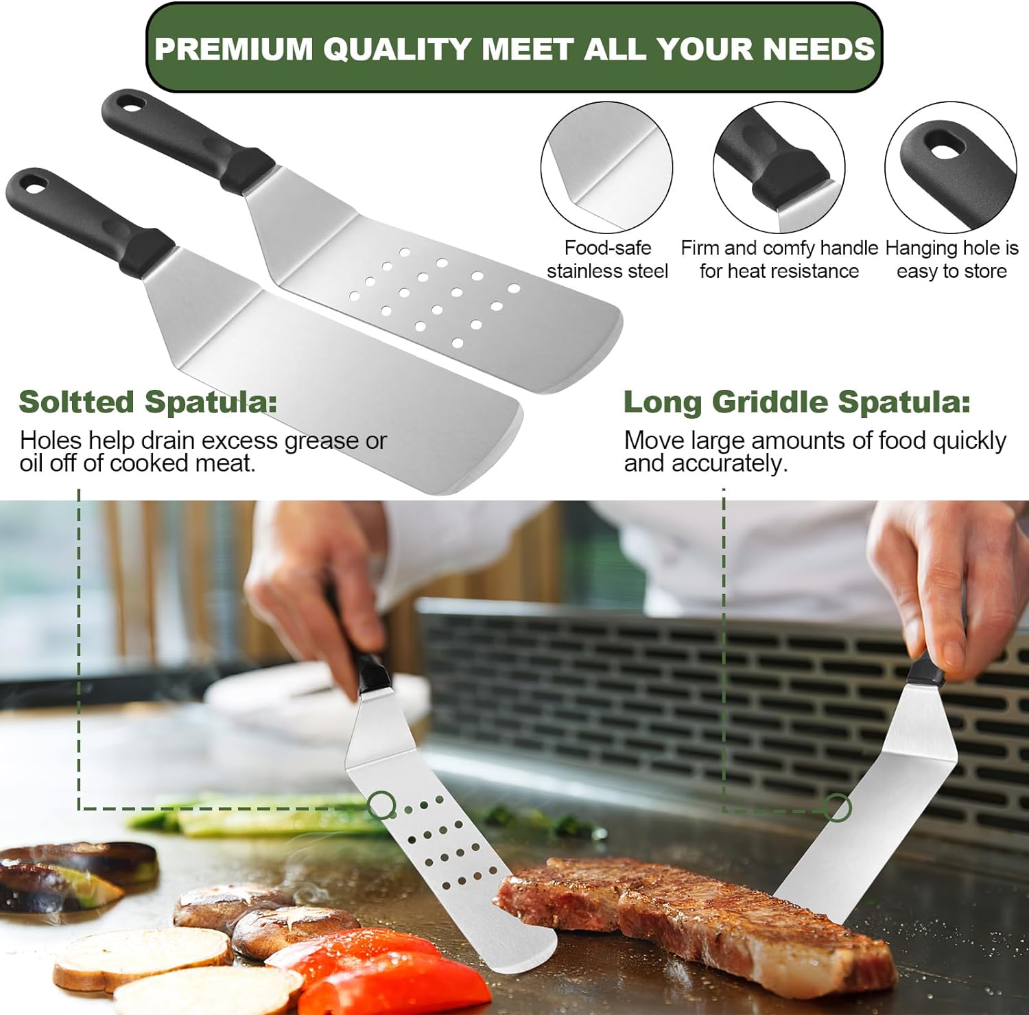 33Pcs Flat Top Griddle Accesso - огляд і ціна Camping Cooking Flat Top
