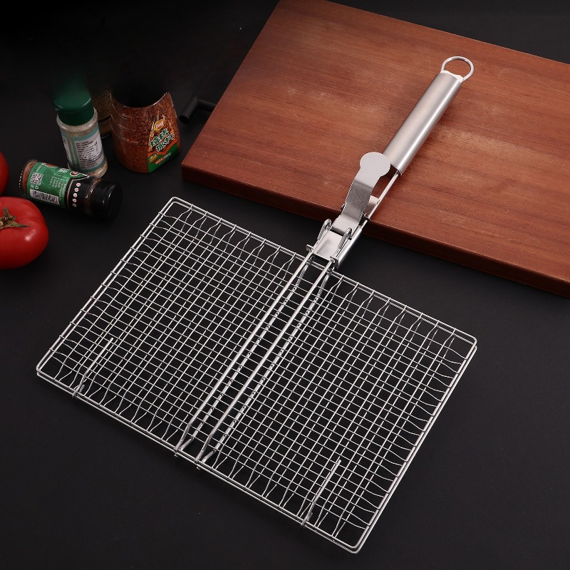 1SET Barbecue Net BBQ Mesh Han - огляд і ціна Camping Cooking Portable