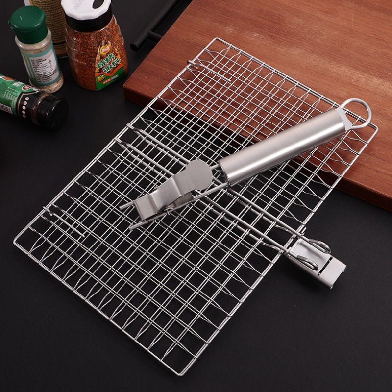 1SET Barbecue Net BBQ Mesh Han - огляд і ціна Camping Cooking Portable