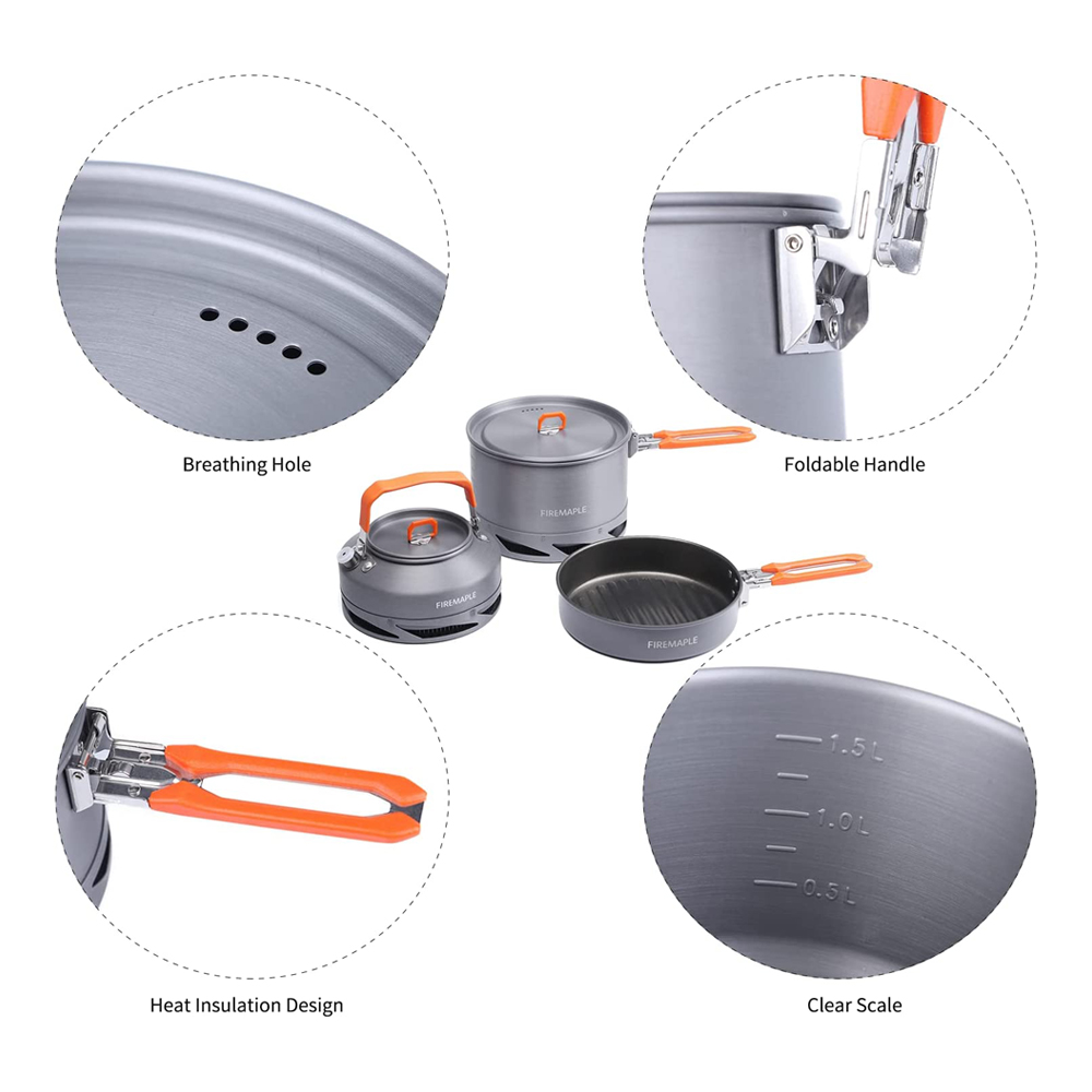 Fire Maple Camping Cookware Ut - огляд і ціна Camping Cooking Utensil Set