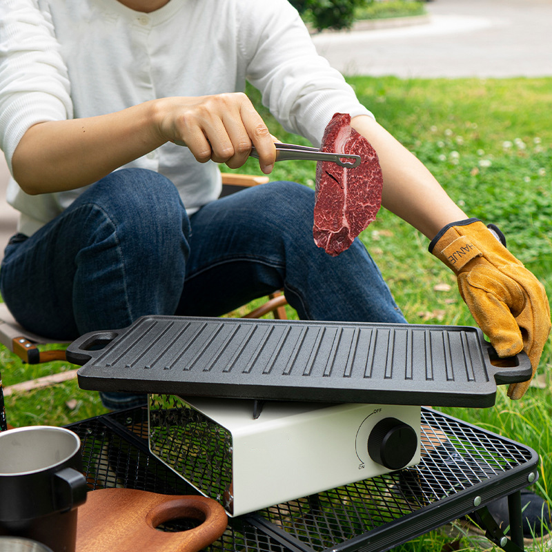 Double Sided Cast Iron Grill P - огляд і ціна Camping Cooking Flat Top