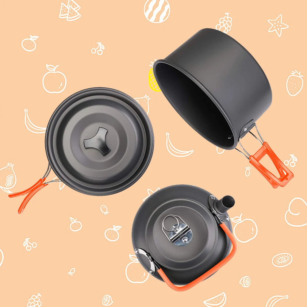 Camping Cookware Kit Kettle Po - огляд і ціна Camping Cooking Utensil Set