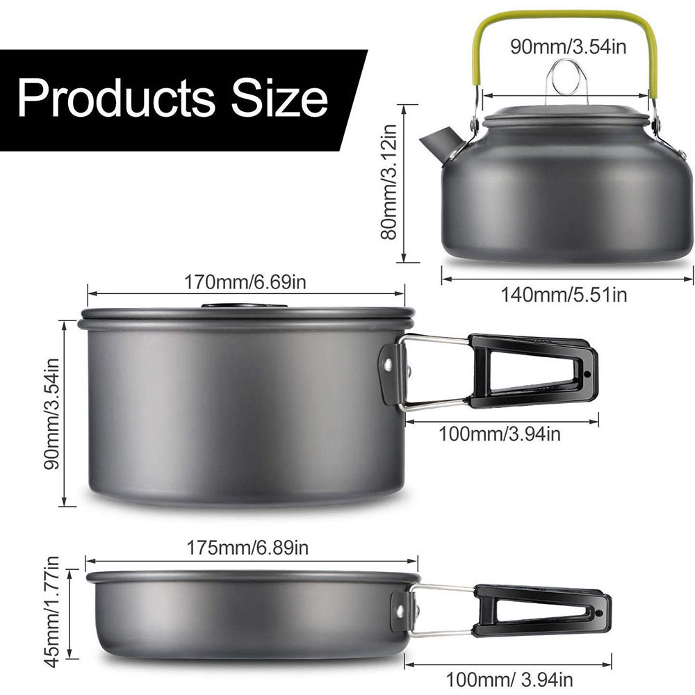 Outdoor Camping Cookware Set M - огляд і ціна Camping Cooking Utensil Set