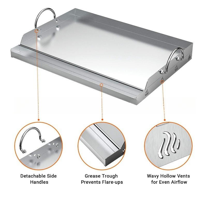 Stainless Steel Griddle BBQ To - огляд і ціна Camping Cooking Flat Top