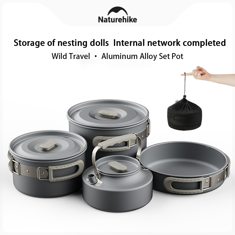 Naturehike Outdoor Pot Set,Cam - огляд і ціна Camping Cooking Frying Pan