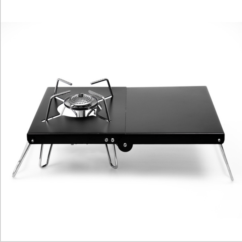 Camping Burner Stove Stand Tab - огляд і ціна Camping Cooking Table With Windshield