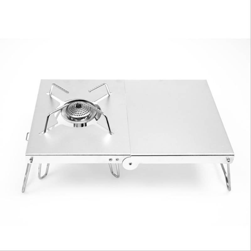 Camping Burner Stove Stand Tab - огляд і ціна Camping Cooking Table With Windshield