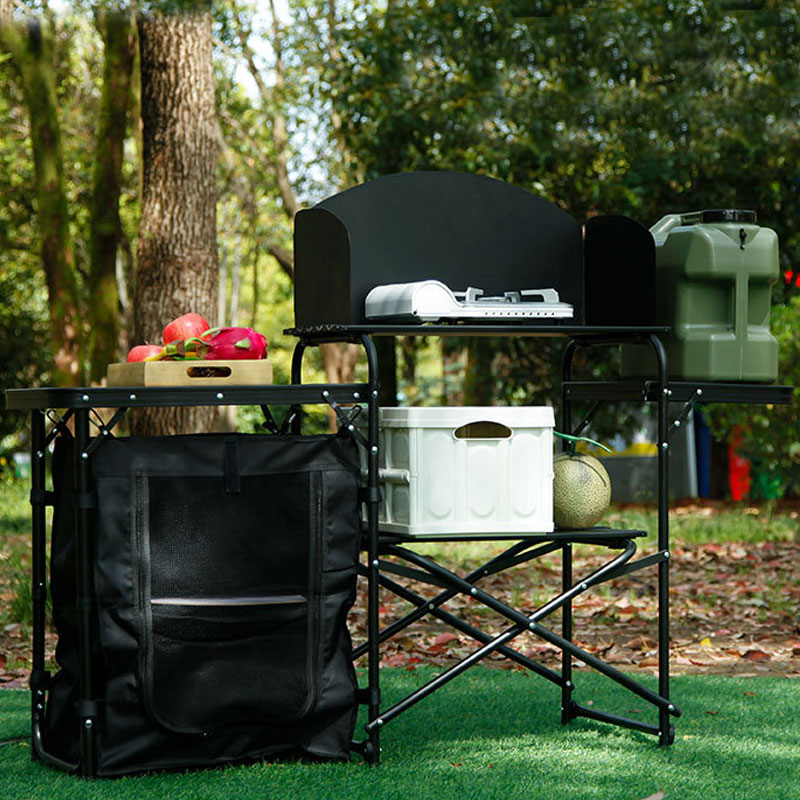 Factory Wholesale Portable Out - огляд і ціна Camping Cooking Table With Windshield